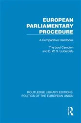Book cover of European Parliamentary Procedure by Lord Campion