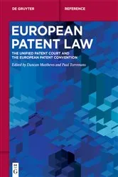 Book cover of European Patent Law by Duncan Matthews