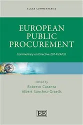 Book cover of European Public Procurement by Roberto Caranta