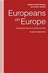 Book cover of Europeans on Europe by Jolyon Howorth