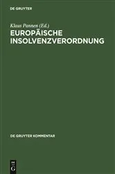 Book cover of Europäische Insolvenzverordnung by Klaus Pannen