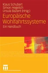Book cover of Europäische Wohlfahrtssysteme by Klaus Schubert