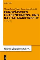 Book cover of Europäisches Unternehmens- und Kapitalmarktrecht (5th ed.) by Marcus Lutter