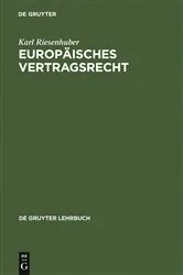 Book cover of Europäisches Vertragsrecht (2nd ed.) by Karl Riesenhuber