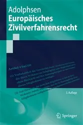 Book cover of Europäisches Zivilverfahrensrecht (3rd ed.) by Unknown