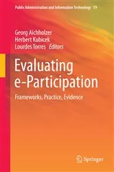 Book cover of Evaluating e-Participation by Unknown
