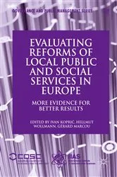 Book cover of Evaluating Reforms of Local Public and Social Services in Europe by Ivan Koprić