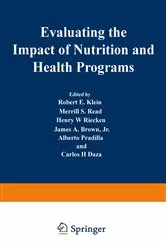 Book cover of Evaluating the Impact of Nutrition and Health Programs by Robert E. Klein