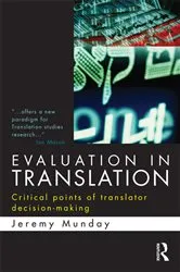 Book cover of Evaluation in Translation by Jeremy Munday