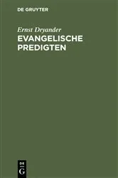 Book cover of Evangelische Predigten by Ernst Dryander