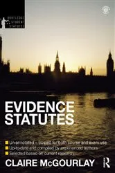 Book cover of Evidence Statutes 2012-2013 (4th ed.) by Douglas Cracknell