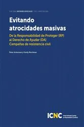 Book cover of Evitando Atrocidades Masivas by Peter Ackerman