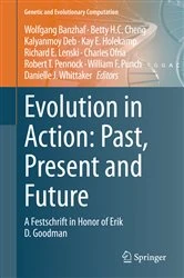 Book cover of Evolution in Action: Past, Present and Future by Wolfgang Banzhaf