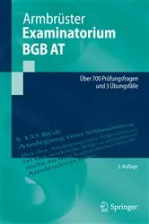 Book cover of Examinatorium BGB AT (2nd ed.) by Unknown