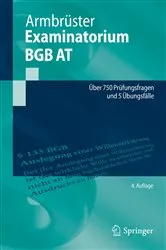 Book cover of Examinatorium BGB AT (4th ed.) by Unknown