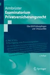 Book cover of Examinatorium Privatversicherungsrecht (2nd ed.) by Unknown