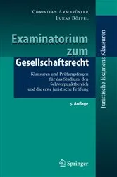 Book cover of Examinatorium zum Gesellschaftsrecht (5th ed.) by Christian Armbrüster