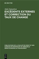 Book cover of Excédents externes et correction du taux de change by Unknown