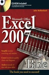 Book cover of Excel 2007 Bible by John Walkenbach
