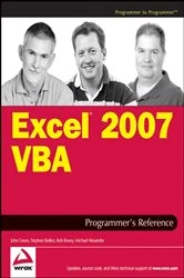 Book cover of Excel 2007 VBA Programmer's Reference by John Green