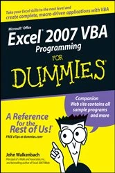 Book cover of Excel 2007 VBA Programming For Dummies by John Walkenbach