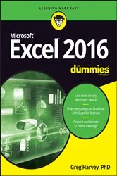 Book cover of Excel 2016 For Dummies by Greg Harvey