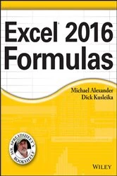 Book cover of Excel 2016 Formulas by Michael Alexander