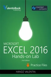 Book cover of Excel 2016 Hands-On Lab by Handz Valentin Huiza