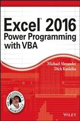 Book cover of Excel 2016 Power Programming with VBA by Michael Alexander