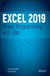 Book cover of Excel 2019 Power Programming with VBA by Michael Alexander