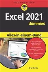 Book cover of Excel 2021 Alles-in-einem-Band für Dummies by Greg Harvey