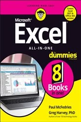 Book cover of Excel All-in-One For Dummies by Paul McFedries