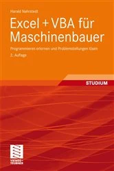 Book cover of Excel + VBA für Maschinenbauer (2nd ed.) by Harald Nahrstedt