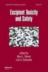 Book cover of Excipient Toxicity and Safety by Myra L. Weiner