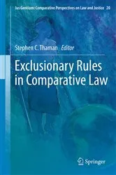 Book cover of Exclusionary Rules in Comparative Law by Unknown
