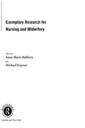 Book cover of Exemplary Research For Nursing And Midwifery by Anne Marie Rafferty