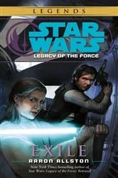 Book cover of Exile: Star Wars Legends (Legacy of the Force) by Aaron Allston
