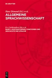 Book cover of Existenzformen, Funktionen und Geschichte der Sprache by B. A. Serébrennikow