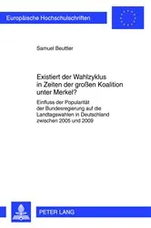 Book cover of Existiert der Wahlzyklus in Zeiten der großen Koalition unter Merkel? by Samuel Beuttler