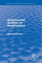 Book cover of Experimental Analysis of Development by Bernhard Dürken
