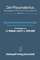 Book cover of Experimentelle Rheumatologie by U. Weber