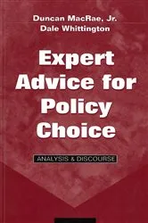 Book cover of Expert Advice for Policy Choice by MacRae, Jr., Duncan