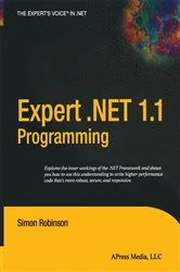 Book cover of Expert .NET 1.1 Programming by Simon Robinson