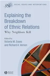 Book cover of Explaining the Breakdown of Ethnic Relations by Victoria M. Esses