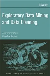 Book cover of Exploratory Data Mining and Data Cleaning by Tamraparni Dasu