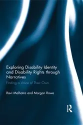 Book cover of Exploring Disability Identity and Disability Rights through Narratives by Ravi Malhotra