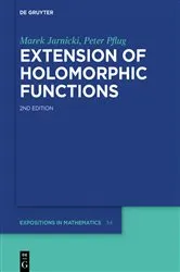 Book cover of Extension of Holomorphic Functions (2nd ed.) by Marek Jarnicki