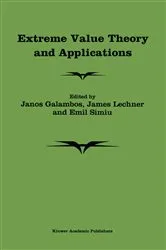 Book cover of Extreme Value Theory and Applications by J. Galambos