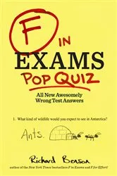 Book cover of F in Exams Pop Quiz by Richard Benson