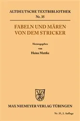 Book cover of Fabeln und Mären von dem Stricker (2nd ed.) by Der Stricker